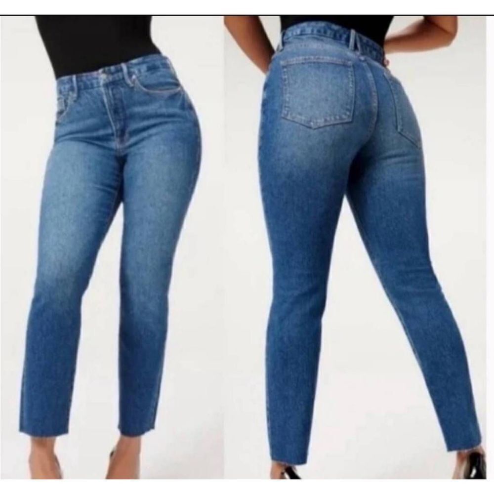 NWT Good American Good Classic Raw Hem High Rise Jeans sz 6/28